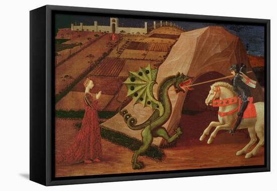 St. George and the Dragon, circa 1439-40-Paolo Uccello-Framed Stretched Canvas