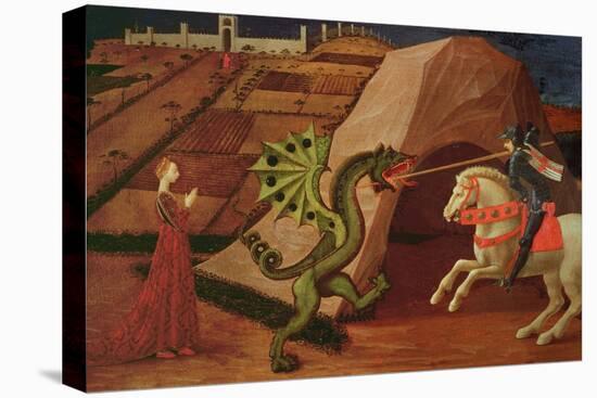 St. George and the Dragon, circa 1439-40-Paolo Uccello-Stretched Canvas