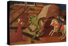 St. George and the Dragon, circa 1439-40-Paolo Uccello-Stretched Canvas