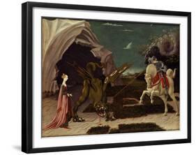 St. George and the Dragon, circa 1470-Paolo Uccello-Framed Giclee Print