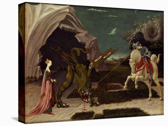 St. George and the Dragon, circa 1470-Paolo Uccello-Stretched Canvas