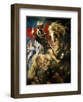 St. George and the Dragon, circa 1606-Peter Paul Rubens-Framed Giclee Print