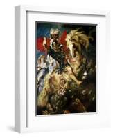 St. George and the Dragon, circa 1606-Peter Paul Rubens-Framed Giclee Print