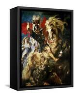St. George and the Dragon, circa 1606-Peter Paul Rubens-Framed Stretched Canvas