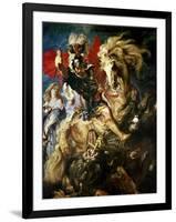 St. George and the Dragon, circa 1606-Peter Paul Rubens-Framed Giclee Print