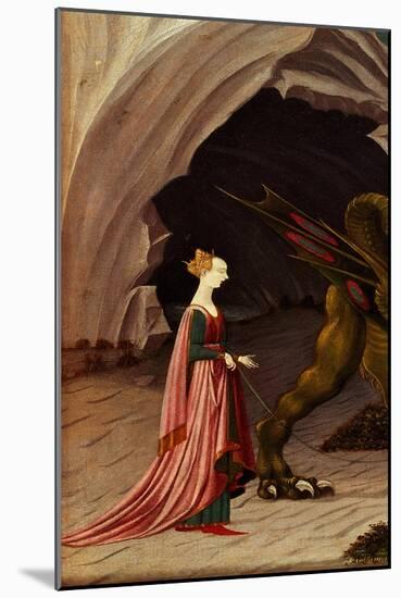 St. George and the Dragon (Detail), C.1470 (Oil on Canvas)-Paolo Uccello-Mounted Giclee Print