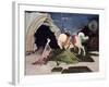 St. George and the Dragon, Five Minutes Later-George Adamson-Framed Giclee Print