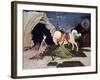 St. George and the Dragon, Five Minutes Later-George Adamson-Framed Giclee Print