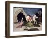 St. George and the Dragon, Five Minutes Later-George Adamson-Framed Giclee Print