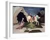 St. George and the Dragon, Five Minutes Later-George Adamson-Framed Giclee Print