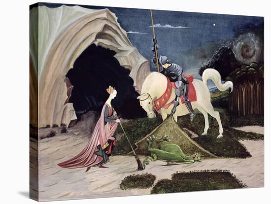 St. George and the Dragon, Five Minutes Later-George Adamson-Stretched Canvas