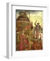 St. George and the Dragon, from a Polyptych, 1469-Cosimo Tura-Framed Giclee Print