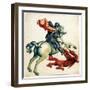 St. George and the Dragon, from 'Anecdotes of Painting in England' Written by Horace Walpole-Alexander Marshal-Framed Giclee Print