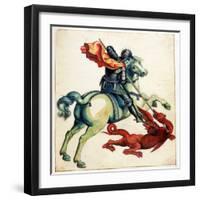 St. George and the Dragon, from 'Anecdotes of Painting in England' Written by Horace Walpole-Alexander Marshal-Framed Giclee Print