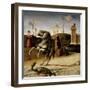 St. George and the Dragon, Predella (Detail)-Giovanni Bellini-Framed Giclee Print