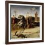 St. George and the Dragon, Predella (Detail)-Giovanni Bellini-Framed Giclee Print