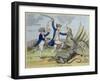 St. George and the Dragon, Published by Hannah Humphrey in 1782-James Gillray-Framed Giclee Print