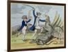 St. George and the Dragon, Published by Hannah Humphrey in 1782-James Gillray-Framed Giclee Print