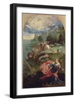 St.George and the Dragon-Jacopo Robusti Tintoretto-Framed Giclee Print