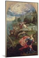 St.George and the Dragon-Jacopo Robusti Tintoretto-Mounted Giclee Print