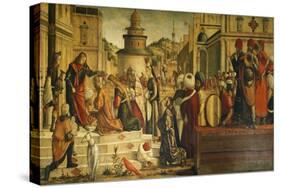 St. George Baptizing Gentiles-Vittore Carpaccio-Stretched Canvas