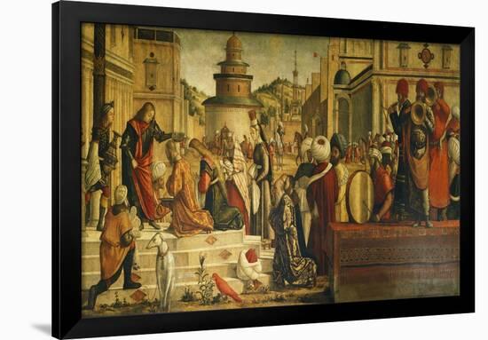 St. George Baptizing Gentiles-Vittore Carpaccio-Framed Giclee Print