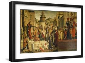 St. George Baptizing Gentiles-Vittore Carpaccio-Framed Giclee Print