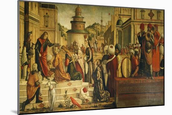 St. George Baptizing Gentiles-Vittore Carpaccio-Mounted Giclee Print