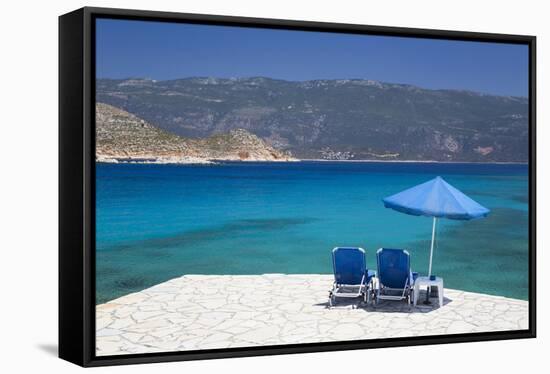 St. George Beach, St. George Island, near Kastellorizo (Megisti) Island, Dodecanese Group-Richard Maschmeyer-Framed Stretched Canvas