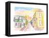 St George Bermuda Quiet Street Walk Afternoon-M. Bleichner-Framed Stretched Canvas