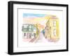 St George Bermuda Quiet Street Walk Afternoon-M. Bleichner-Framed Art Print