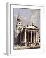 St George, Bloomsbury, Holborn, London, 1811-George Shepherd-Framed Giclee Print