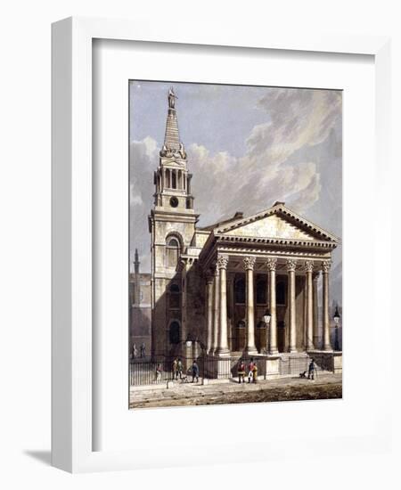 St George, Bloomsbury, Holborn, London, 1811-George Shepherd-Framed Giclee Print