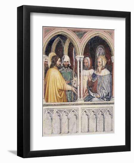 St George Disputing with Diocletian, Scene Taken from Episodes from Life of St George-Altichiero-Framed Giclee Print