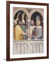 St George Disputing with Diocletian, Scene Taken from Episodes from Life of St George-Altichiero-Framed Giclee Print