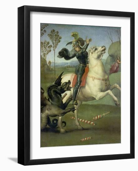 St. George Fighting the Dragon, C. 1505-Raffael-Framed Giclee Print