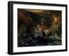 St George Fighting the Dragon or Perseus Delivering Andromeda, 1847-Eugene Delacroix-Framed Giclee Print