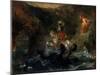 St George Fighting the Dragon or Perseus Delivering Andromeda, 1847-Eugene Delacroix-Mounted Giclee Print