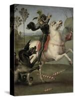 St. George Fighting the Dragon-Raphael-Stretched Canvas