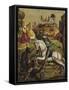 St. George Fighting the Dragon-Hans Mayr von Landshut-Framed Stretched Canvas