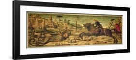 St. George Killing the Dragon, 1502-07-Vittore Carpaccio-Framed Premium Giclee Print