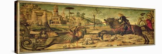 St. George Killing the Dragon, 1502-07-Vittore Carpaccio-Stretched Canvas