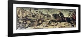 St. George Killing the Dragon-Vittore Carpaccio-Framed Giclee Print