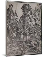 St. George on Horseback, C.1510-Hans Burgkmair-Mounted Giclee Print