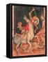 St George's Battle with the Dragon-Vitale da Bologna-Framed Stretched Canvas