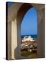 St George's Castle Through Arched Window at St Jago Fort, Elmina Castle, Elmina, Ghana-Alison Jones-Stretched Canvas