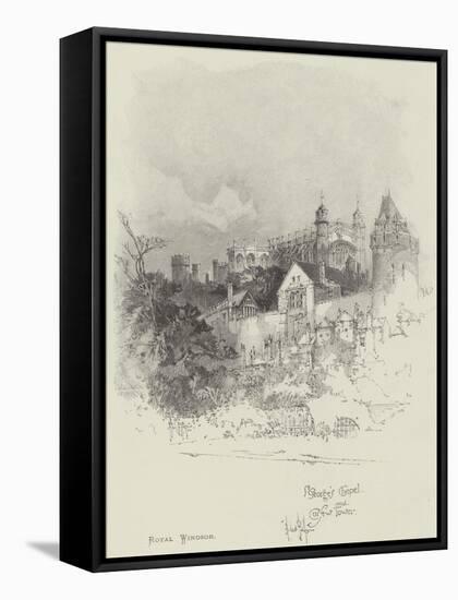 St George's Chapel and Curfew Tower-Herbert Railton-Framed Stretched Canvas