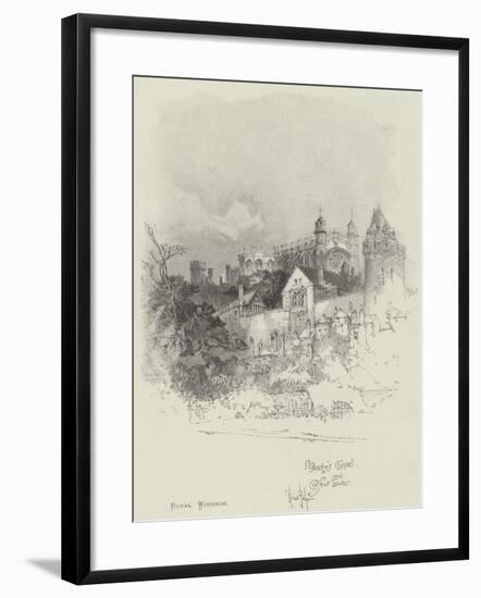 St George's Chapel and Curfew Tower-Herbert Railton-Framed Giclee Print