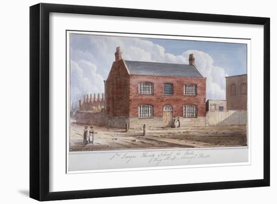 St George's Charity School for Girls, King Street, Southwark, London, 1825-G Yates-Framed Giclee Print
