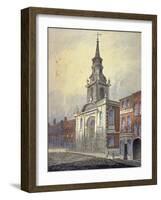 St George's Church, Borough High Street, Southwark, London, C1815-William Pearson-Framed Giclee Print